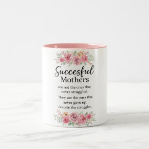 Mooi Gelukkige Moederdag Mama Tweekleurige Koffiemok