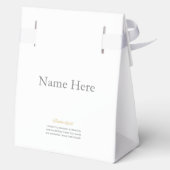 Mooi gemaakt (baby meisje) gunst Box Bedankdoosjes (Achterkant)