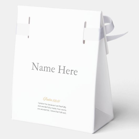 Mooi gemaakt (baby meisje) gunst Box Bedankdoosjes (Achterkant)