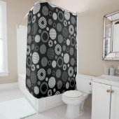 Mooi geometrisch decoratief oogverblindend  douchegordijn (In situ)