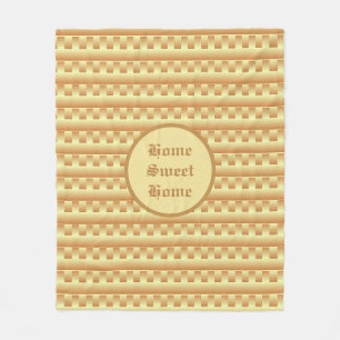 Mooi geometrisch patroon fleece deken