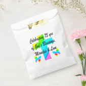MOOI GEPERSONALISEERD 75E VERJAARDAG ONTWERP BEDANKZAKJE (Gezegeld)