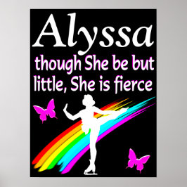 MOOI GEPERSONALISEERD FEL SCHAATSER POSTER