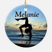 MOOI GEPERSONALISEERD GYMNASTIEK ORNAMENT (Achterkant)