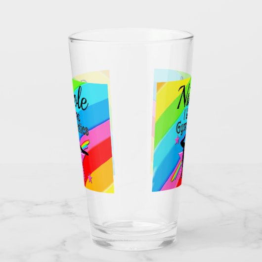 MOOI GEPERSONALISEERD IK HOU VAN GYMNASTIEK ONTWER GLAS (Rechts)