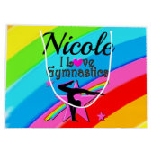 MOOI GEPERSONALISEERD IK HOU VAN GYMNASTIEK ONTWER GROOT CADEAUZAKJE (Achterkant)