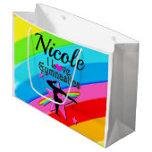 MOOI GEPERSONALISEERD IK HOU VAN GYMNASTIEK ONTWER GROOT CADEAUZAKJE (Voorkant Gekanteld)