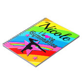 MOOI GEPERSONALISEERD IK HOU VAN GYMNASTIEK ONTWER NOTITIEBOEK (Linkerzijde)