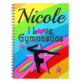 MOOI GEPERSONALISEERD IK HOU VAN GYMNASTIEK ONTWER NOTITIEBOEK