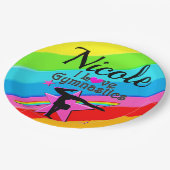 MOOI GEPERSONALISEERD IK HOU VAN GYMNASTIEK ONTWER PAPIEREN BORDJE (Gekanteld)