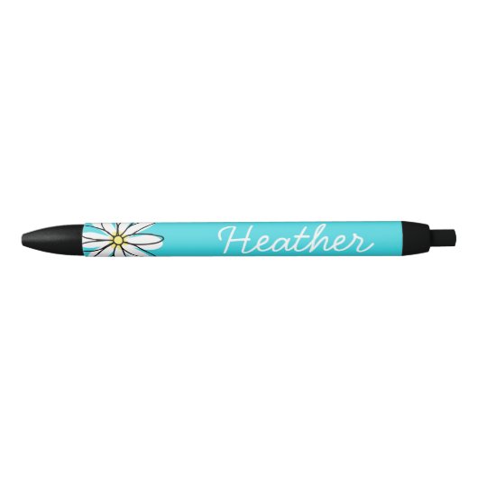 Mooi Gepersonaliseerde Naam Daisy Doodle Zwarte Inkt Pen (Voorkant)
