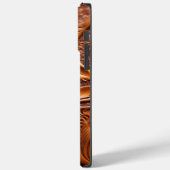 Mooi gesimuleerd Western bewerkt lederpatroon Case-Mate iPhone Case (Achterkant / Links)