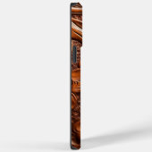 Mooi gesimuleerd Western bewerkt lederpatroon Case-Mate iPhone Case (Achterkant / Rechts)