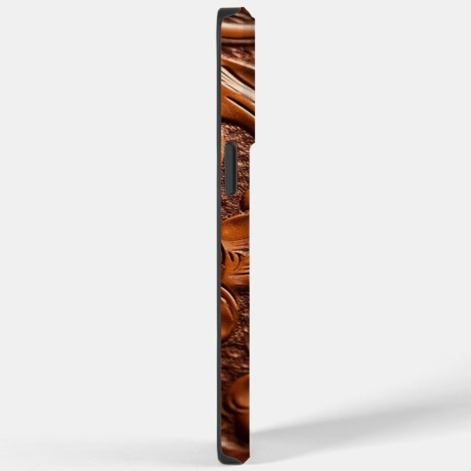 Mooi gesimuleerd Western bewerkt lederpatroon Case-Mate iPhone Case (Achterkant / Rechts)