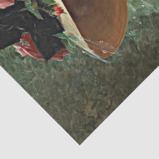  mooi gevlochten Pet en kersen Tissuepapier (Detail)