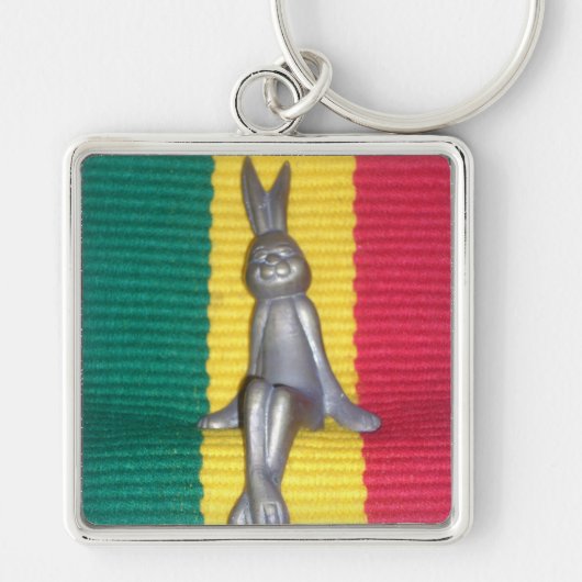 Mooi geweldig konijn Kingston Jamaica Sleutelhanger (Voorkant)