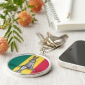 Mooi geweldig konijn Kingston Jamaica Sleutelhanger (Zijkant)