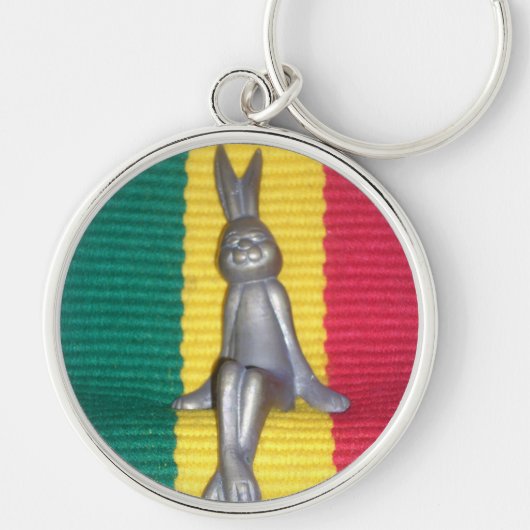 Mooi geweldig konijn Kingston Jamaica Sleutelhanger (Voorkant)