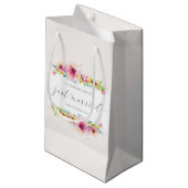 Mooi, gewoon gehuwd huwelijk | Gift Bag Klein Cadeauzakje (Voorkant Gekanteld)