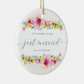 Mooi, gewoon gehuwd huwelijk | Keramische siervoor Keramisch Ornament (Rechts)