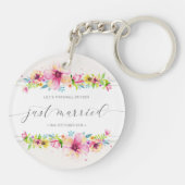 Mooi, gewoon gehuwd huwelijk | Sleutelhanger (Achterkant)