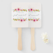 Mooi, gewoon huwelijk | Handventilatoren Handwaaier (Voorkant en achterkant)