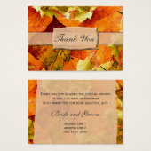 Mooi gezellig verlof trouwfeest bedankt visitekaartje (Voorkant /achterkant)