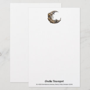 Mooi gezicht in de maan briefpapier