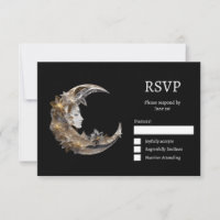 Mooi gezicht in de maan bruiloft