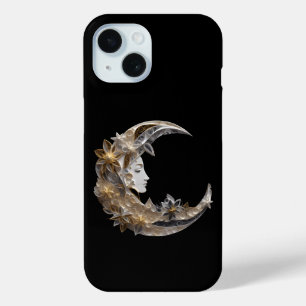 Mooi gezicht in de maan iPhone 15 case