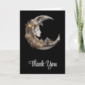 Mooi gezicht in de maan dank u kaart (Voorkant)