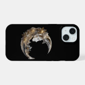 Mooi gezicht in de maan iPhone 15 case (Achterkant horizontaal)