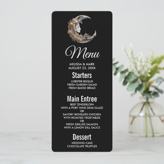 Mooi gezicht in de maan kaart (Staand voorkant)