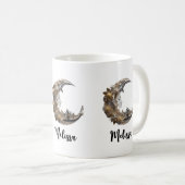 Mooi gezicht in de maan koffiemok (Voorkant rechts)