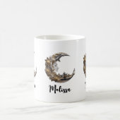 Mooi gezicht in de maan koffiemok (Center)