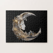 Mooi gezicht in de maan legpuzzel (Horizontaal)