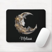 Mooi gezicht in de maan muismat (Met muis)