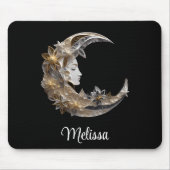 Mooi gezicht in de maan muismat (Voorkant)