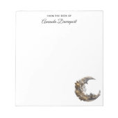 Mooi gezicht in de maan notitieblok (Voorkant)