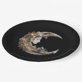 Mooi gezicht in de maan papieren bordje (Gekanteld)