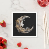 Mooi gezicht in de maan servet (Insitu)