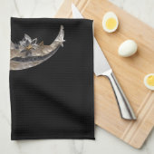 Mooi gezicht in de maan theedoek (Quarter Fold)