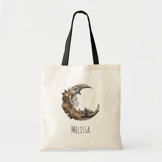 Mooi gezicht in de maan tote bag (Voorkant)