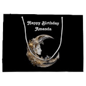 Mooi gezicht in de maan Verjaardag Groot Cadeauzakje (Achterkant)