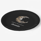 Mooi gezicht in de maan Verjaardag Papieren Bordje (Gekanteld)