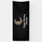 Mooi gezicht in de maan Verjaardag Spandoek (Verticaal)