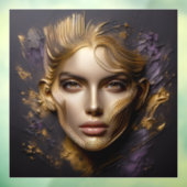 Mooi gezicht raamsticker (Vel 3)