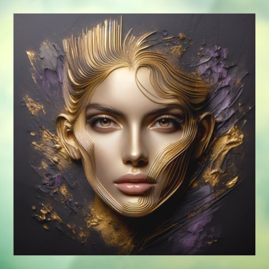 Mooi gezicht raamsticker (Vel 3)