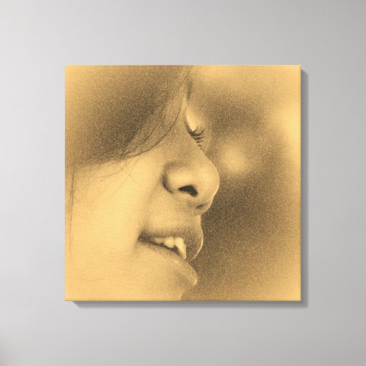 mooi Girl Wrapped Canvas Afdruk (Voorkant)