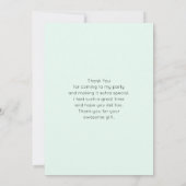 Mooi Glam Party Cake Party Feest Bedankkaart (Achterkant)